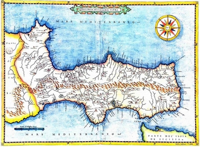 Poster Stampa Calabria Ultra Cartaro Reggio poster riproduzione 32×45 anno 1613 023 - immagine 2