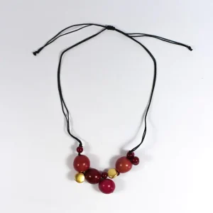 Collana Urano rosso, corallo, oro