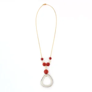 Collana Maribel Rosso e bianco