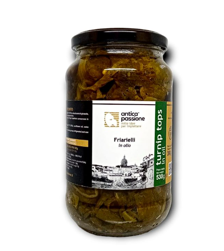 PACCO da 6 Barattoli FRIARIELLI IN OLIO 500gr. Pacco da giù Campania felix *8,90 euro Pz.* - immagine 2