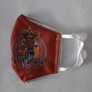 Coppia Mascherine Regno due Sicilie Bordeaux IMPERFECT per molla doppia sconto 50%