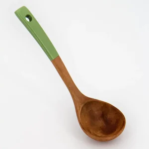 Cucchiaio manico verde longan 26cm