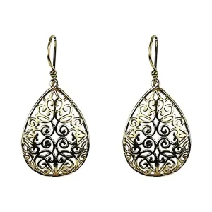 Orecchini a goccia ottone dorato – Attar
