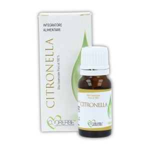 Citronella Olio Essenziale Puro 10 ml – Integratore alimentare