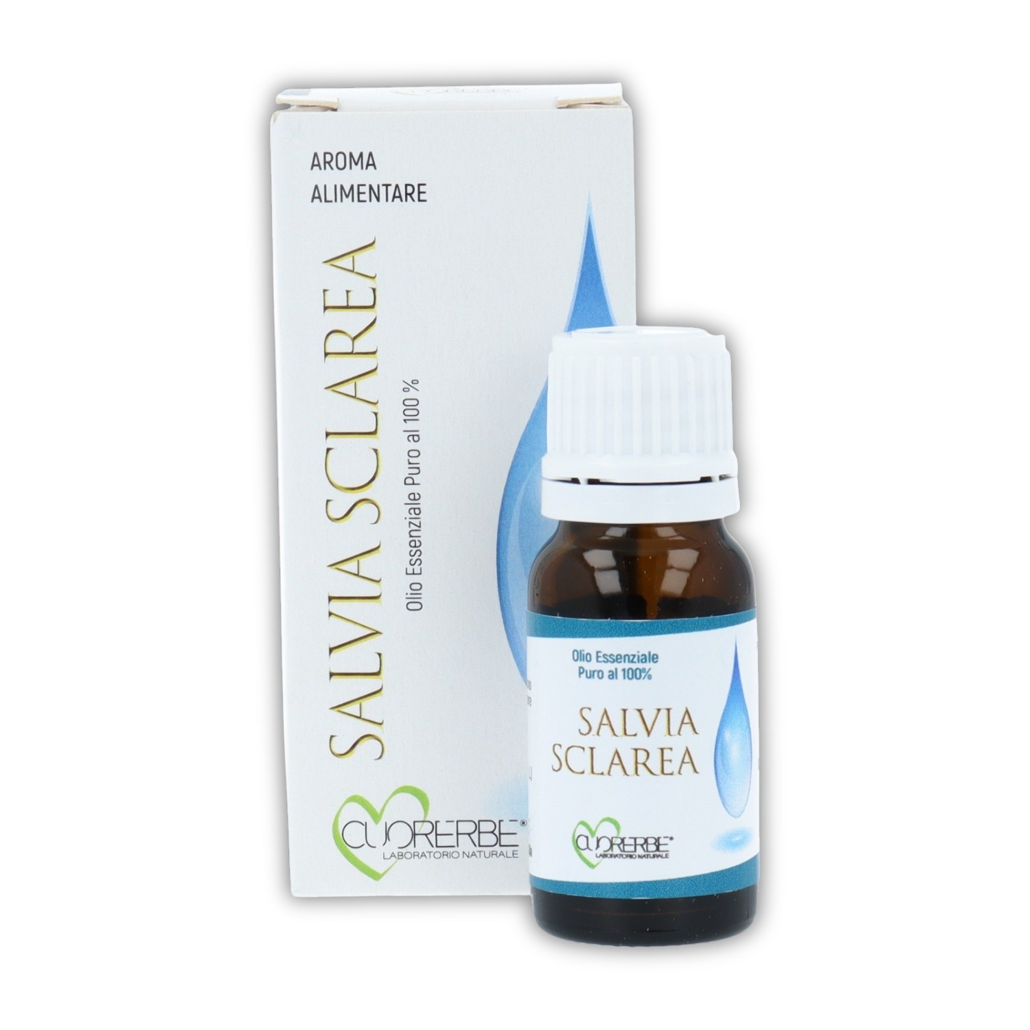 Salvia sclarea Olio Essenziale Puro 10 ml – Aroma alimentare