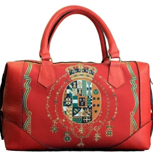 BORSA BARILOTTO STEMMA REGNO DUE SICILIE ROSSA