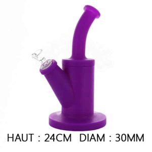 Bong in silicone e vetro modello SG006