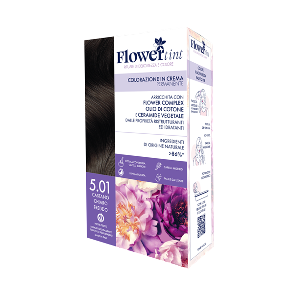Flowertint 5.01 -Castano Chiaro Freddo – Purobio - immagine 2