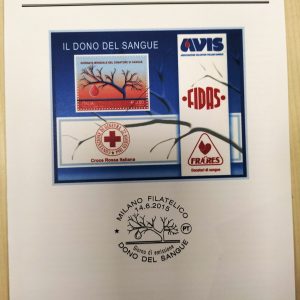 BOLLETTINO ILLUSTRATIVO ITALIA 2015 nuovo ” DONO DEL SANGUE ” € 3.00