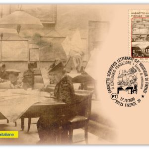 CARTOLINA FILATELICA ITALIA 2020 NUOVA ” GABINETTO SCIENTIFICO G.P. VIEUSSEUX” €3.50