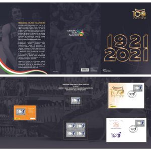 FOLDER ITALIA 2021 NUOVO ” Centenario della F.I.P. federazione italiana PALLACANESTRO ” € 25,00