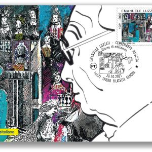 CARTOLINA FILATELICA ITALIA 2021 NUOVA ” EMANUELE LUZZATI ” €3.50