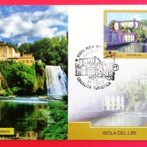 CARTOLINA FILATELICA ITALIA 2017 NUOVA “serie TURISTICA: ISOLA del LIRI “€3,00
