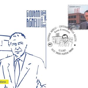 CARTOLINA FILATELICA ITALIA 2021 NUOVA ” GIANNI AGNELLI  emissione Torino” €4,00