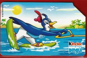 TELECOM 30.06.2001 ” Kinder Pingui Cocco” n.1011 L.5.000 Publicenter  Usata  €.1.00