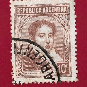 Francobollo ARGENTINA 1946 YT 476 “personaggi famosi argentini” usato € 0,20