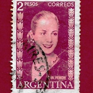 FRANCOBOLLO ARGENTINA 1952 YT 531 usato “Eva Peron ” €0.20