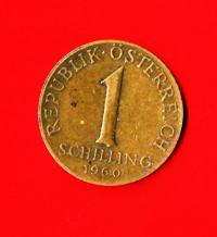 Austria 1960  1 Scellini  Kcc KM2886  € 0.70 circulated