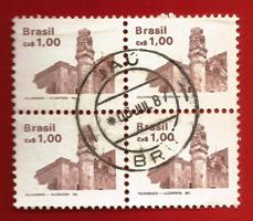 BRASILE/BRASIL 1986 YT 1824 Used L Quartina/Quatrain € 0.50