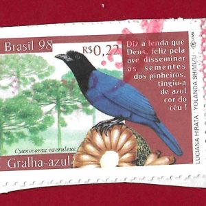 FRANCOBOLLO BRASILE  1998 YT 2398 Usato ” Environmental Protection”  € 0,20