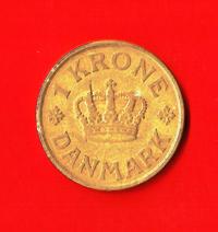 DANIMARCA – DENMARK 1926  1 Krone Km 866.2 € 1.50 Circulated