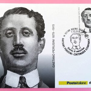CARTOLINA FILATELICA ITALIA 2015 NUOVA ” GAETANO PERUSINI ” €3.00