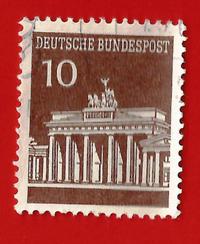 GERMANY – BRD FEDERAL REPUBBLIC of GERMANY 1966 YT  368 Used € 0.10