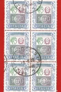 ITALIA / ITALY 2002 YT 2540 QUARTINA – QUATRAIN Used  € 3.50