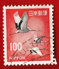 GIAPPONE – JAPAN 1966 “Fauna, Flora e patrimonio culturale” YT 844A used € 0.20