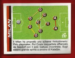 FIGURINE PANINI  originale anno 2002-03 serie A MILAN  n.230 Schema €1,00