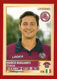 FIGURINE PANINI originale  anno 2013/14  Livorno  n.353 M. Biagianti  € 0.60