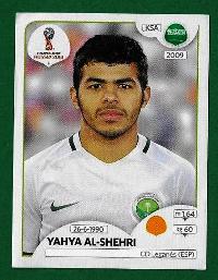 FIGURINE PANINI ORIGINALE Campionato del Mondo RUSSIA 2018 Saudi Arabia Y. Al  Shehri n.66 €0.35