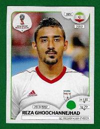 FIGURINE PANINI ORIGINALE Campionato del Mondo RUSSIA 2018 IRAN R. Ghoochannejhad  n.190 €0.35