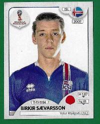FIGURINE PANINI ORIGINALE Campionato del Mondo RUSSIA 2018 ISLANDA B. Saevarsson n.295 €0.35