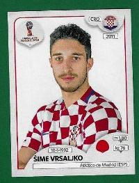 FIGURINE PANINI ORIGINALE Campionato del Mondo RUSSIA 2018 CROAZIA S. Vrsaliko n.315 €0.35