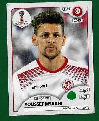 FIGURINE PANINI ORIGINALE Campionato del Mondo RUSSIA 2018 TUNISIA Y. Sakni N.566 €0.35