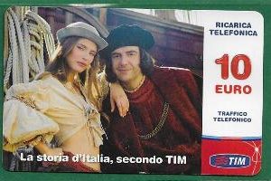 SCHEDE TELEFONICHE – RICARICARD TIM – Serie  LA STORIA SECONDO TIM € 10.00 n. COL10-C Scad. Ott. 2013 usata € 0.69