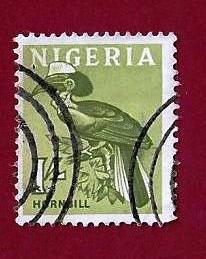 FRANCOBOLLO NIGERIA 1961 YT 104 ”  simboli del paese ”  € 0.20 usato