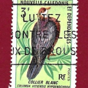Francobollo NUOVA CALEDONIA  1967 YT 347 usato  “uccelli”  € 1,20